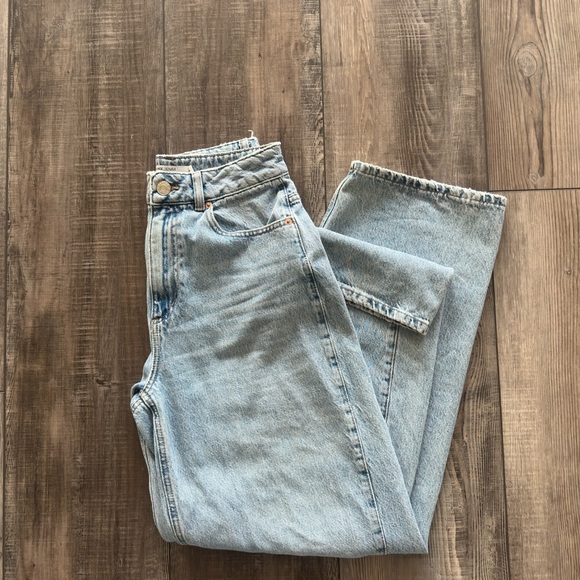 Garage Light Blue Wide Leg Jeans - Picture 3 of 6